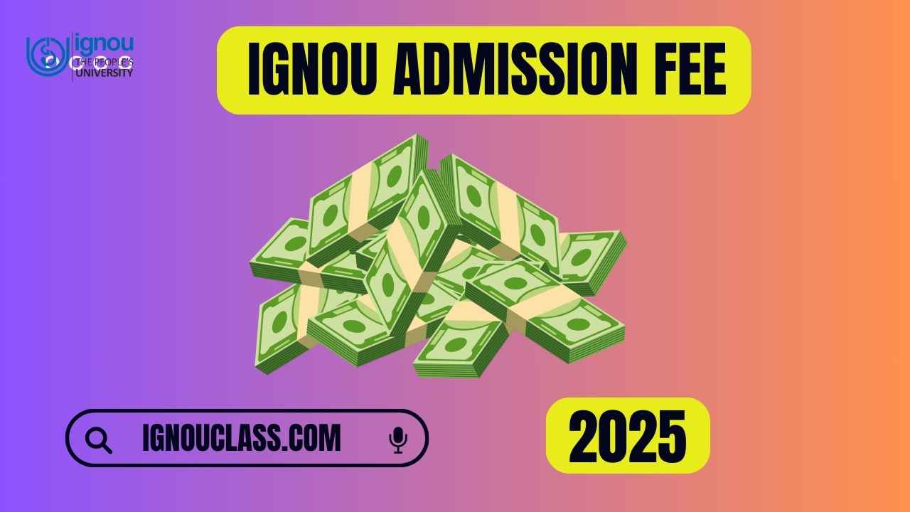 ignou admission fee