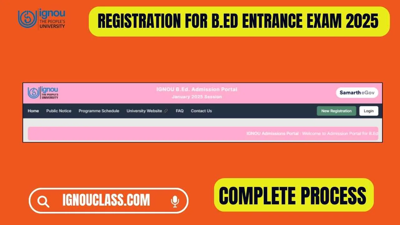 Ignou B.Ed Exam