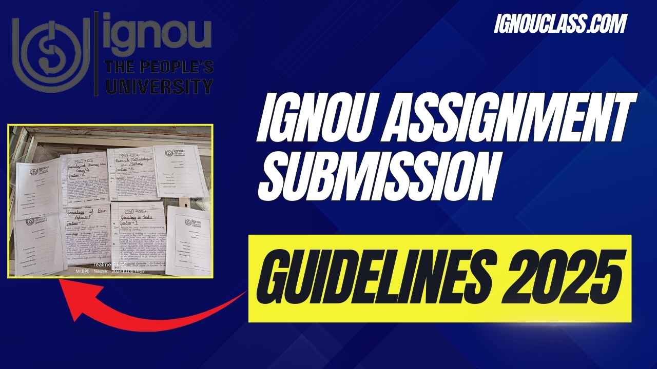 ignou assignment submission