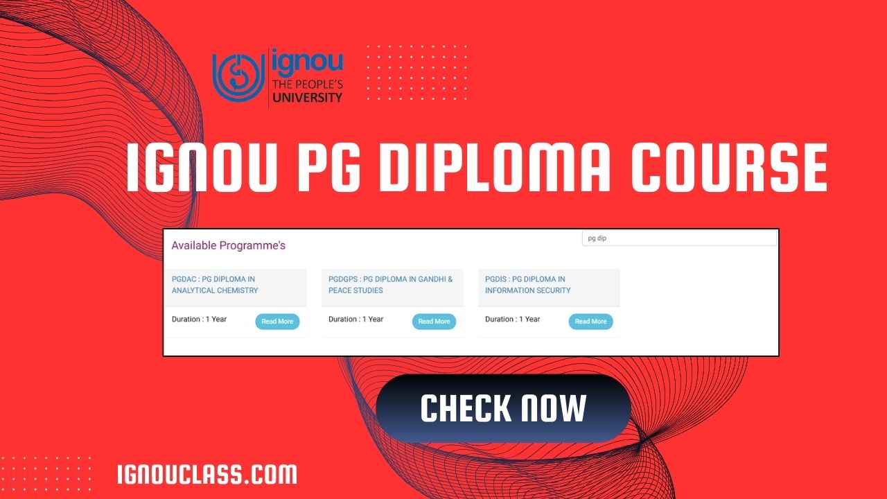 ignou pg diploma