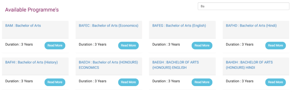 ignou ba course