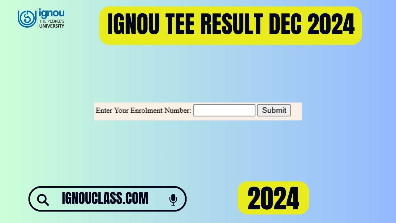 ignou tee exam result