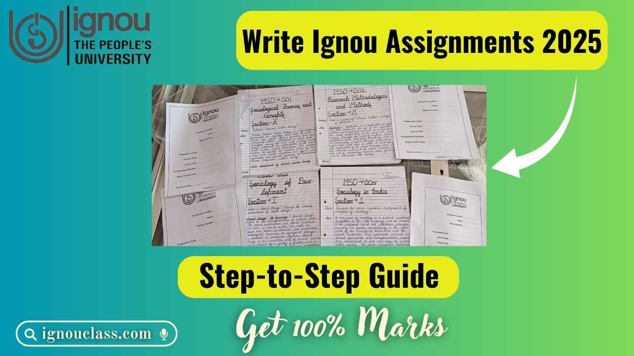 ignou assignments