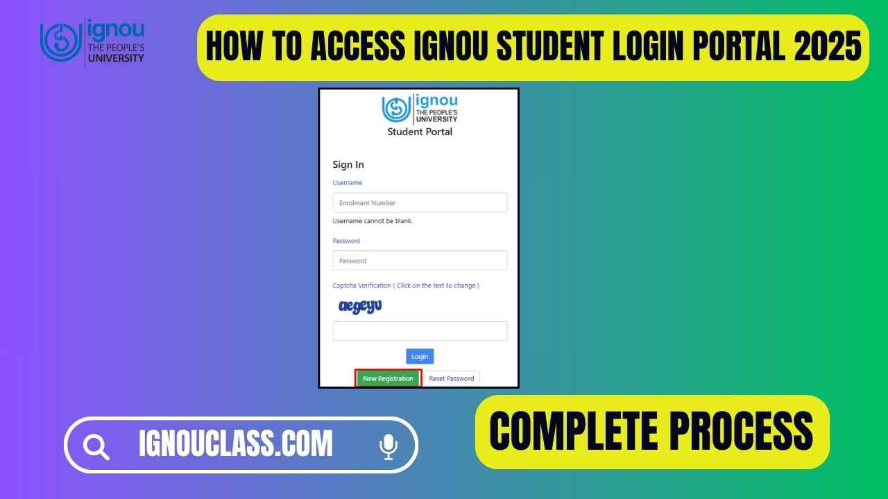 Ignou student login portal